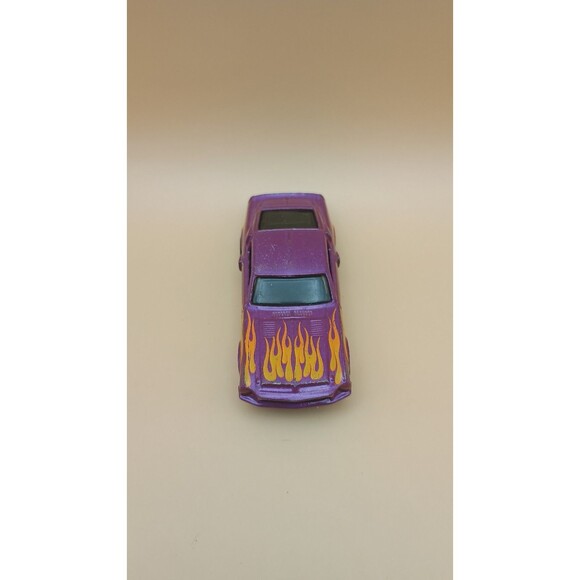 2020 HOT WHEELS '68 SHELBY GT500 PURPLE 1:64 DIECAST 2 3/4" CAR W/ ORANGE FLAMES - Picture 6 of 7